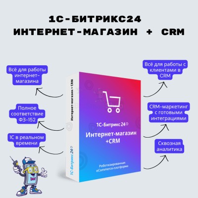 Программа для ЭВМ "1С-Битрикс24". Лицензия Интернет-магазин + CRM (12 мес.) - купить в Оразгулауле